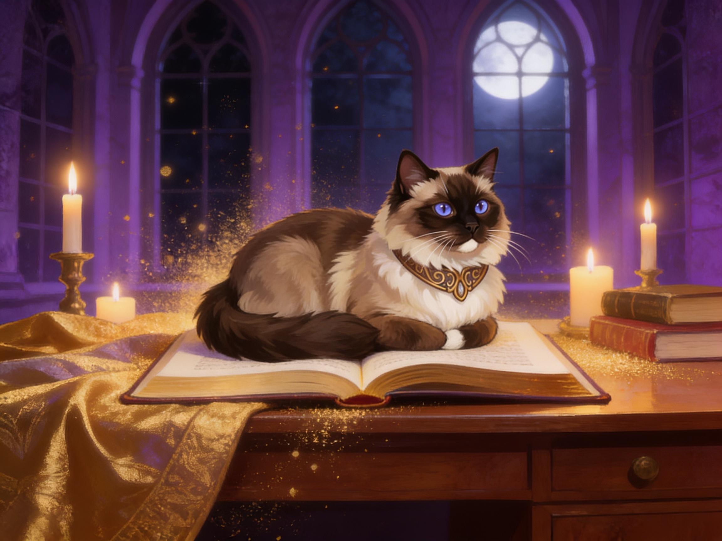 Remi in a cozy library